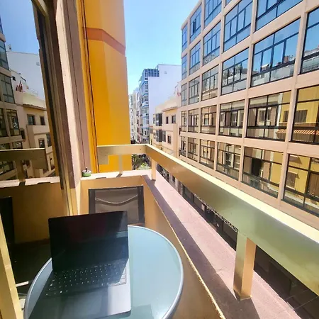 New Big Flat With Balcony 50mts Away From Parking Optional * Las Palmas / Gran Canaria